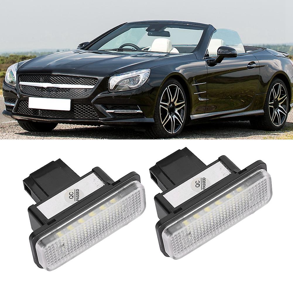 Pair Of Led License Number Plate Light Lamp Fit For Mercedes Benz S203 Estate W211 C219 R171