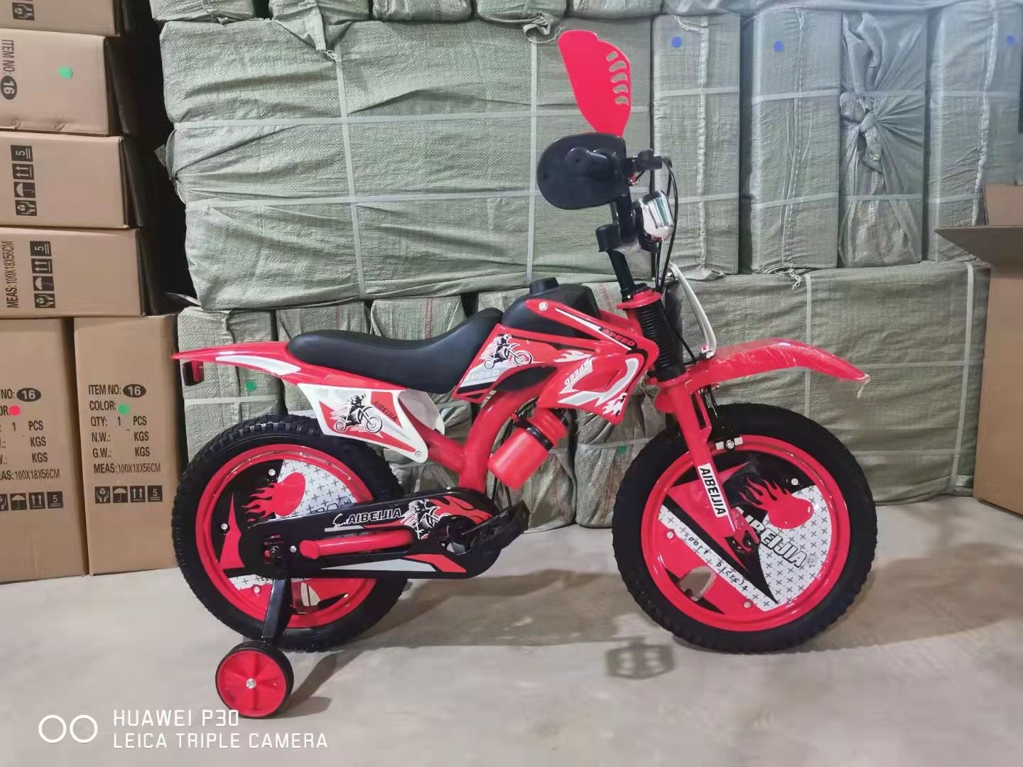 12 16 inch customize factory hot selling cool kids bike for 3 8 years  motor cycle with cushion bicycle for boys