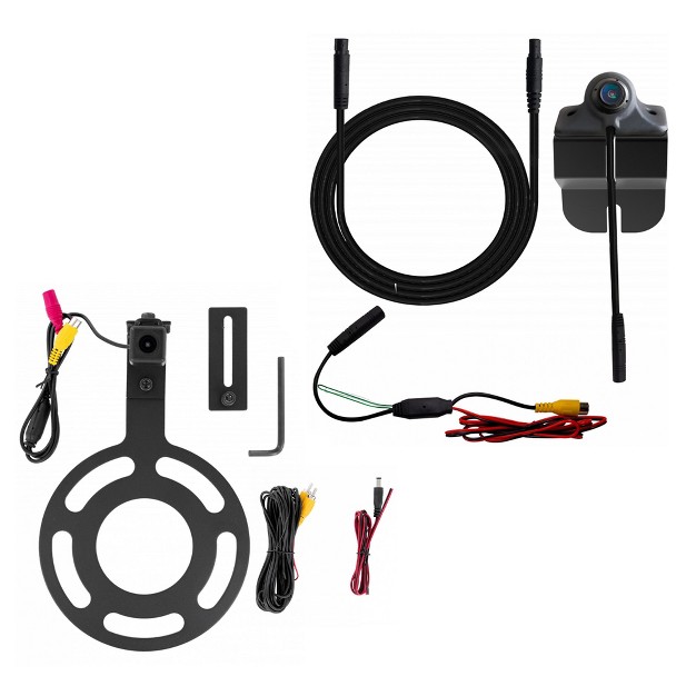 Echomaster Bsckitjk Jk Blind Spot Side View Dual Camera Kit And Pcam jp3 Spare Tire Mount Camera Compatible With 2007 2018 Wrangler