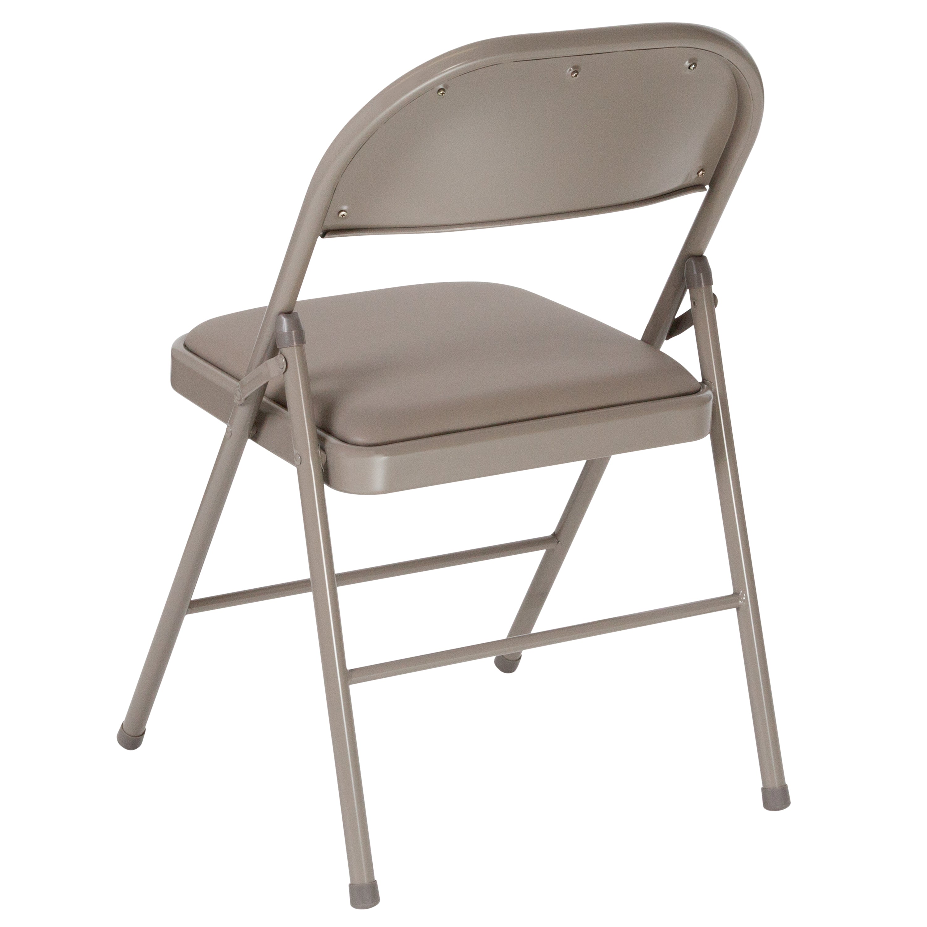 Flash Furniture HERCULES Series Double Braced Gray Vinyl Folding Chair