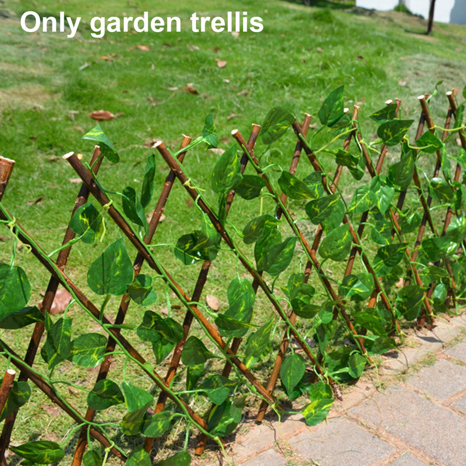 Trellis Fence Expandable Wooden Artificial Fence Screen