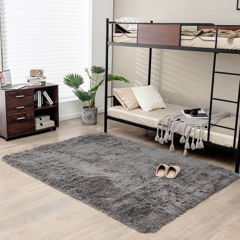 Modern Rectangular Soft Shag Area Rug for Living Room Bedroom