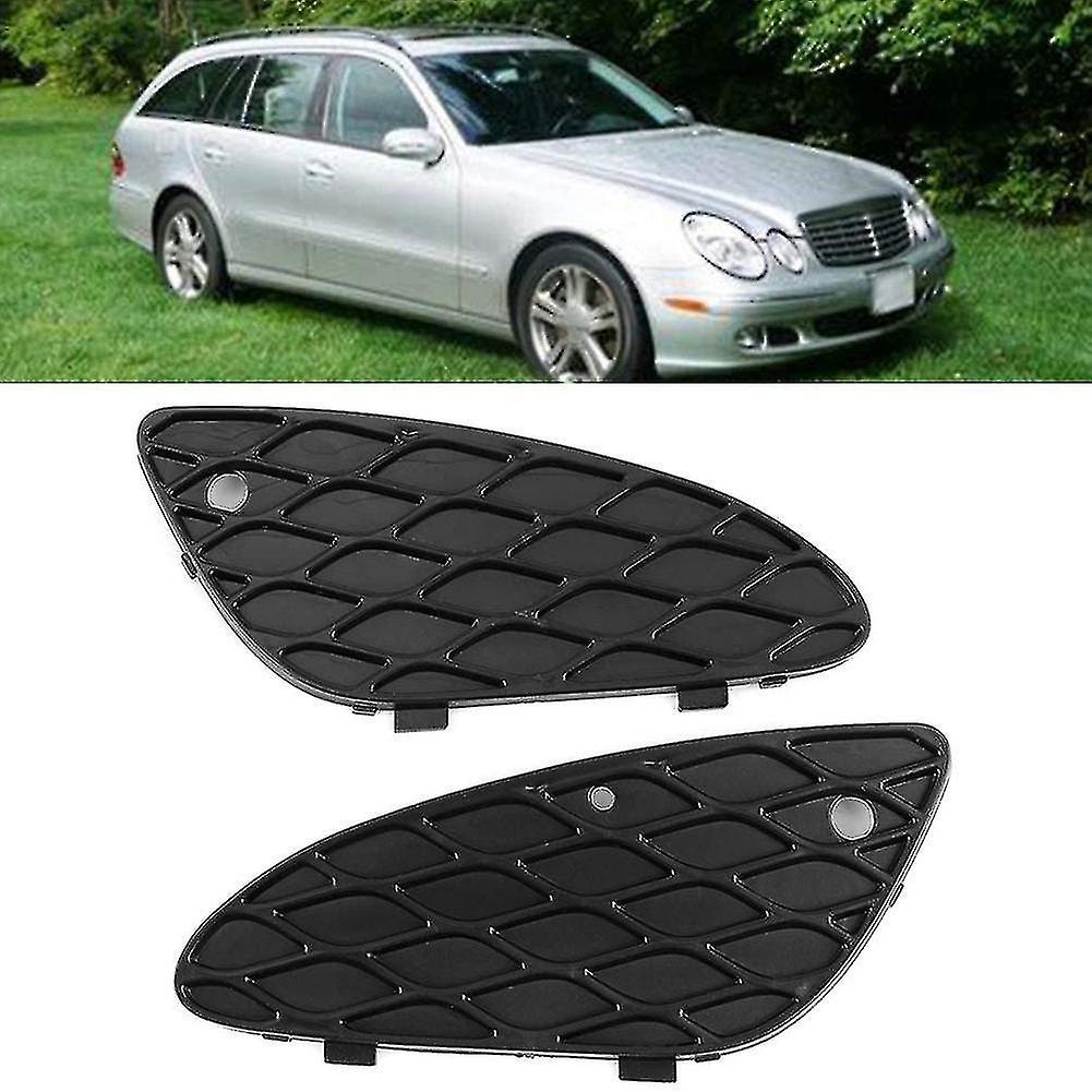 Front Left And Right Bumper Grille Insert Mesh Cover For E-class W211 E320 E350 E500 2003-2006