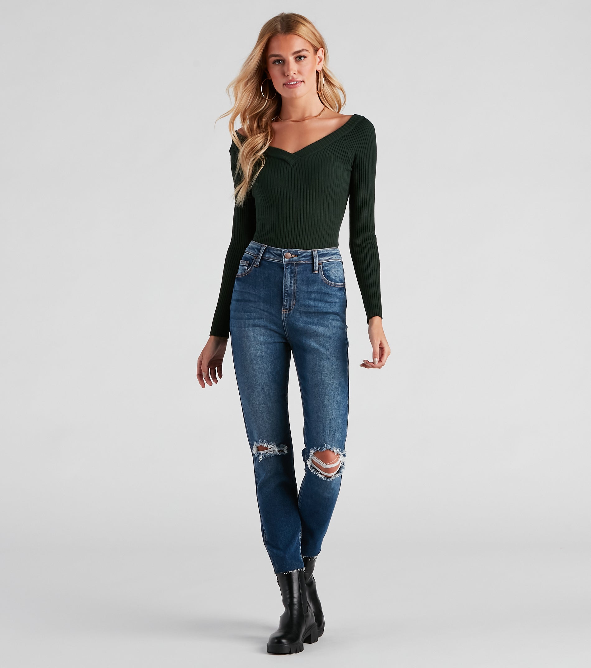 Basic Must-Have Ribbed Knit Bodysuit