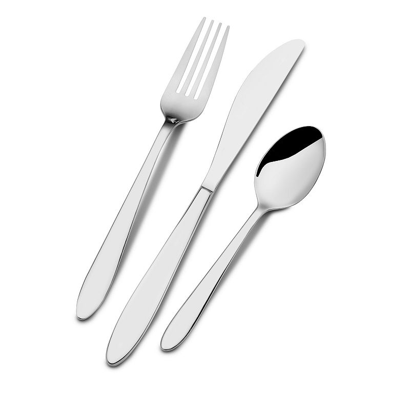 International Home 18.0 Stainless Steel Felice 12-Piece Flatware