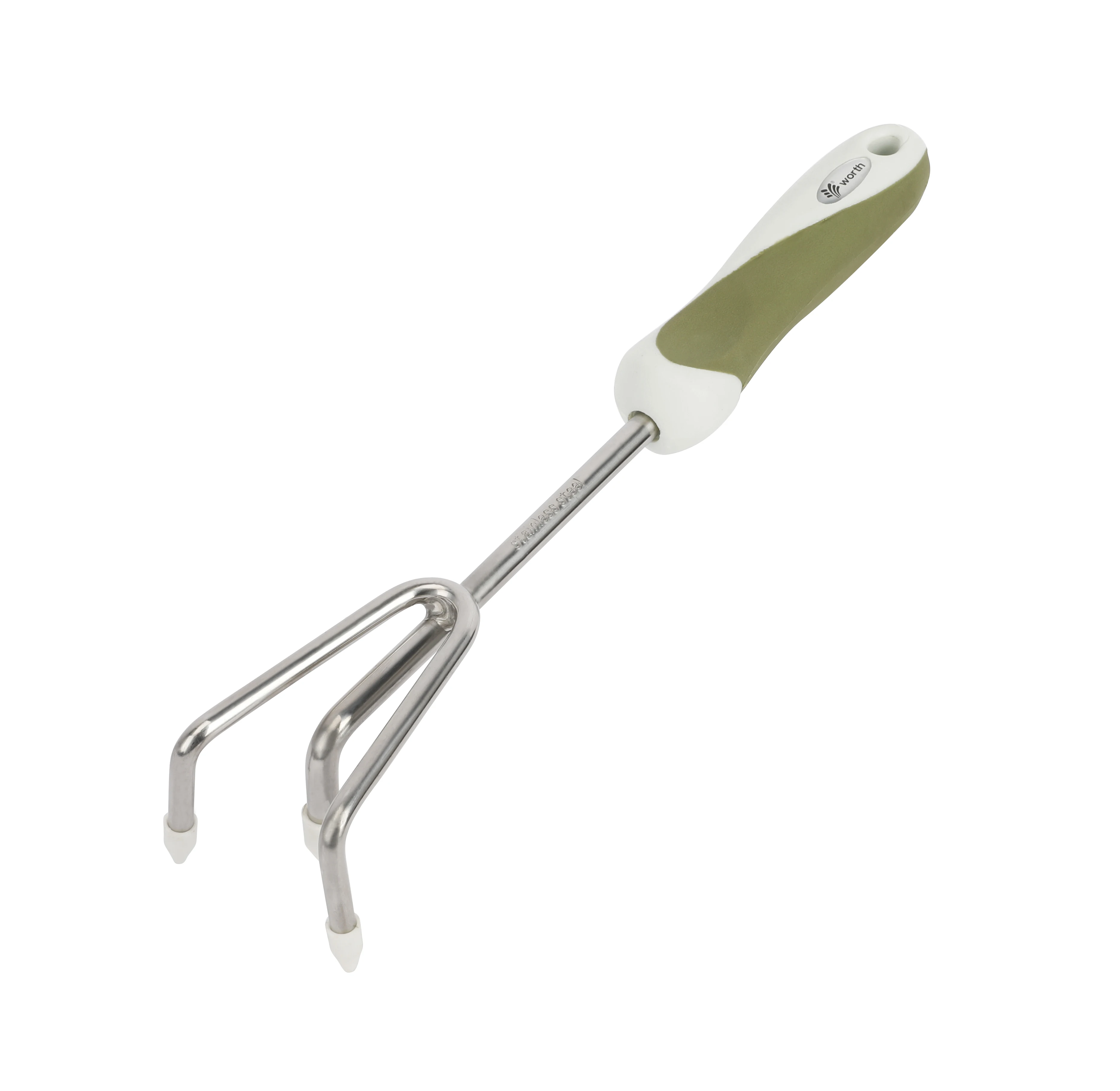 PP TPR handle green white quality stainless steel metal home gardening hand tools cultivator