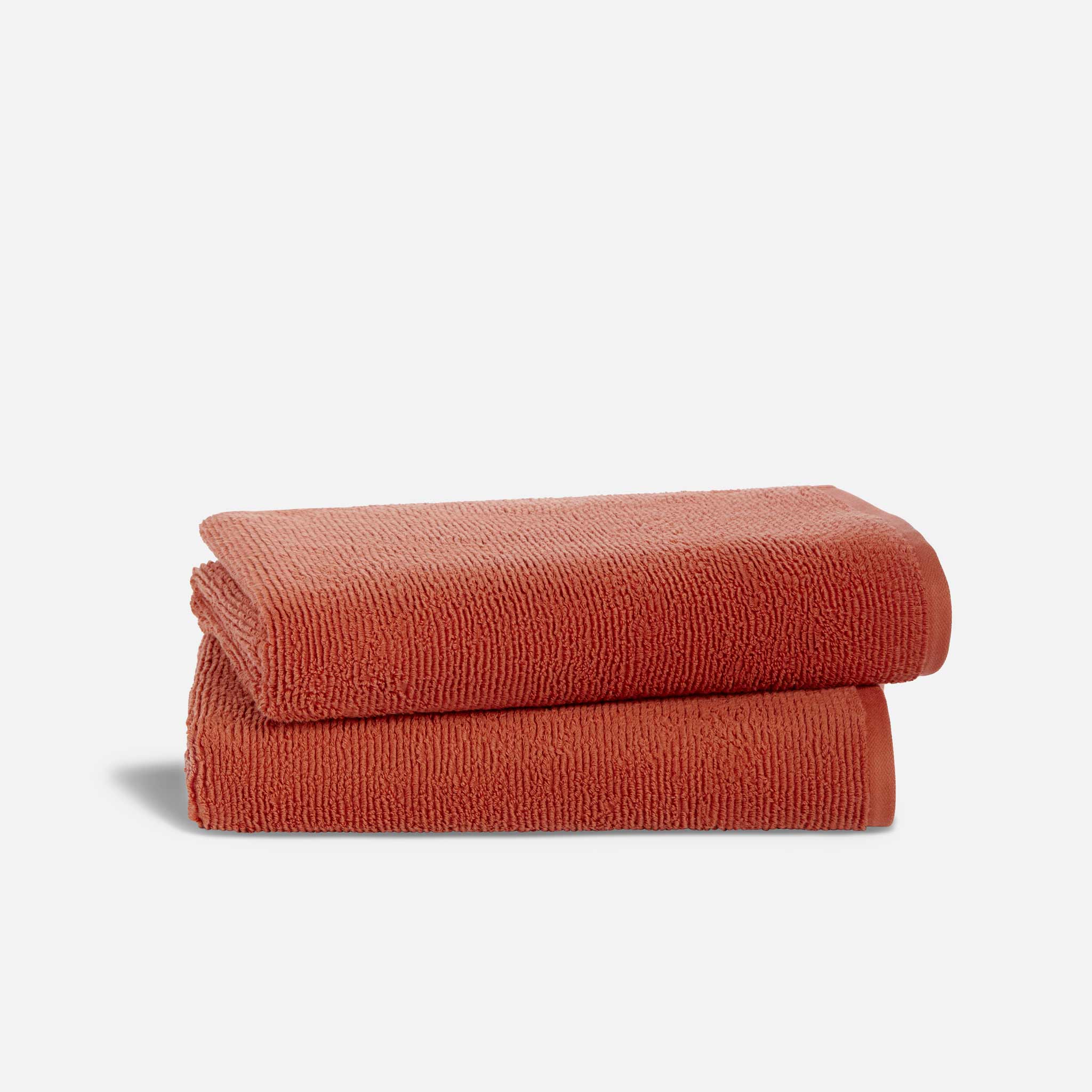 Organic Ribbed Bath Towels