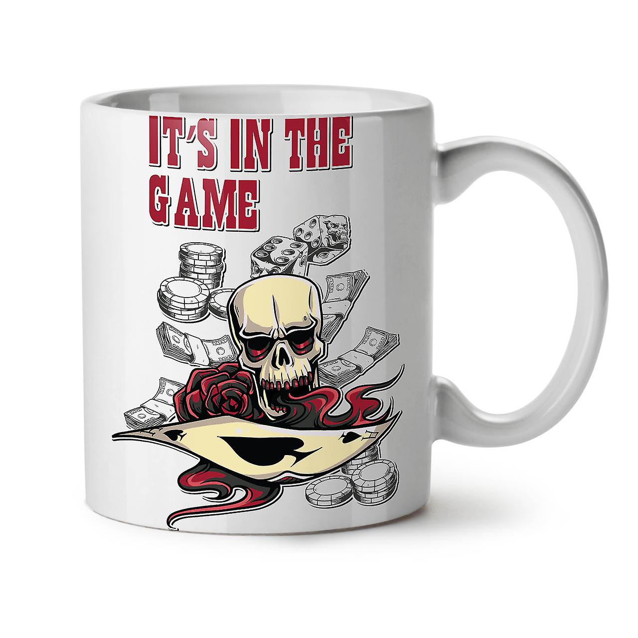 In The Game Skull Gamble NEW White Tea Coffee Ceramic Mug 11 oz | Wellcoda