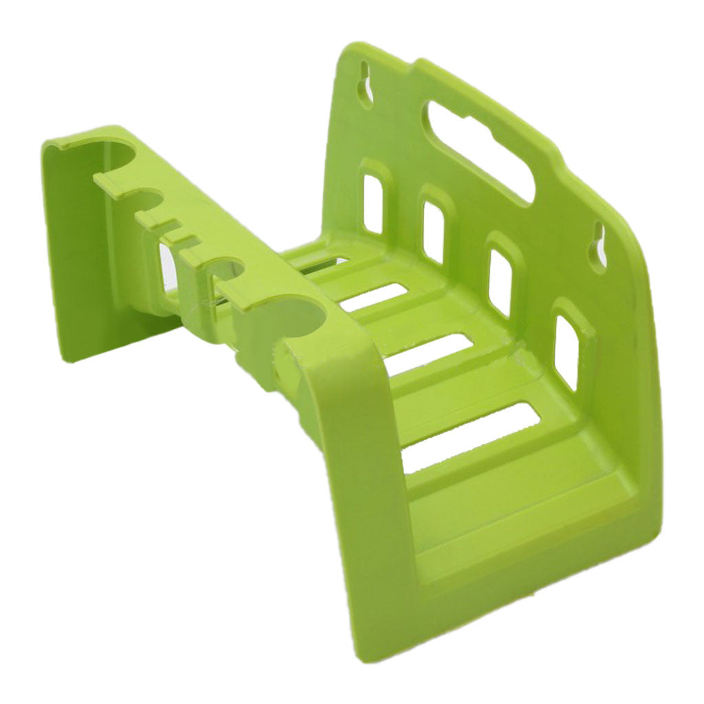 Puntoco Clearance Wall Mounted Garden Hose Pipe Cable Hanger Tidy Bracket -Shed Rack Fence Holder GREEN