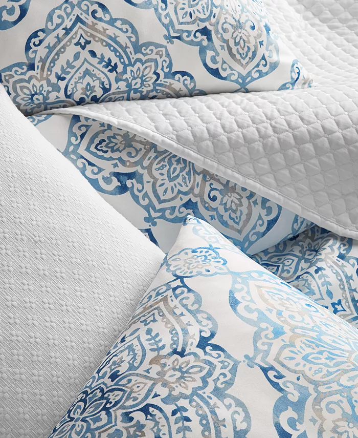 Charter Club Coastal Medallion 2-Pc. Duvet Cover Set， Twin，