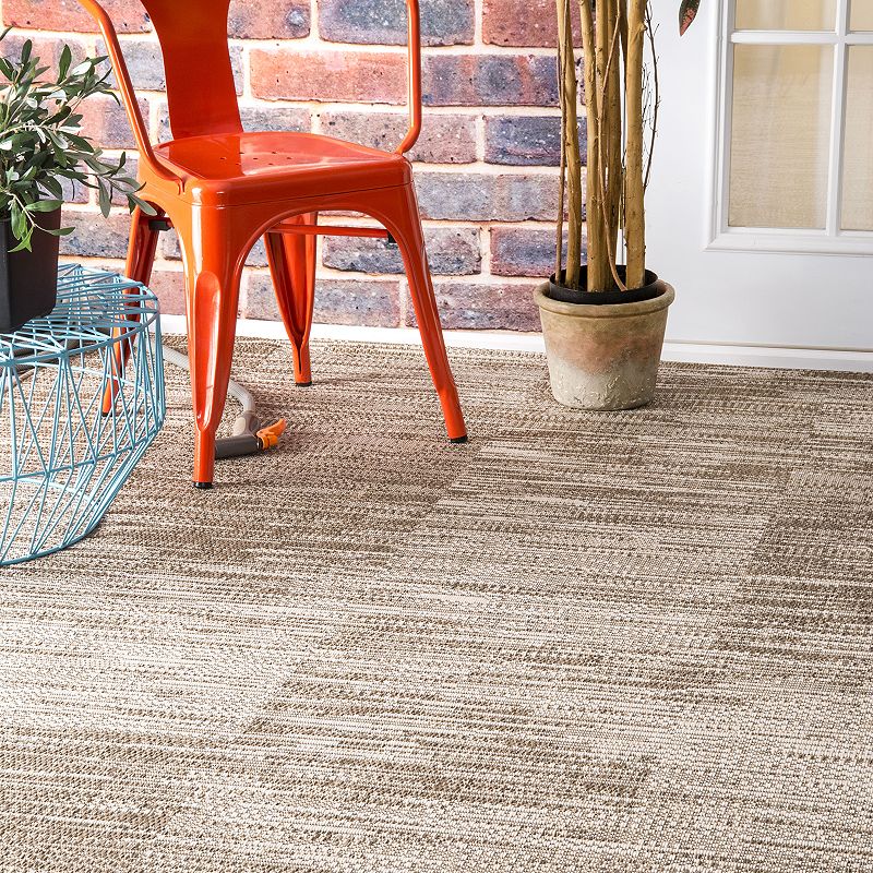 nuLOOM Shirlene Checked Indoor Outdoor Rug