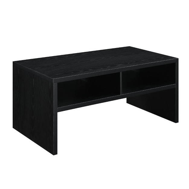 Northfield Admiral Deluxe Coffee Table With Shelves Black Breighton Home