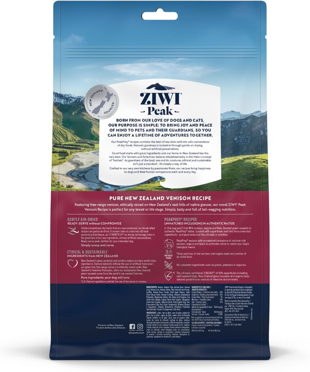 Ziwi Peak Venison Grain-Free Air-Dried Dog Food