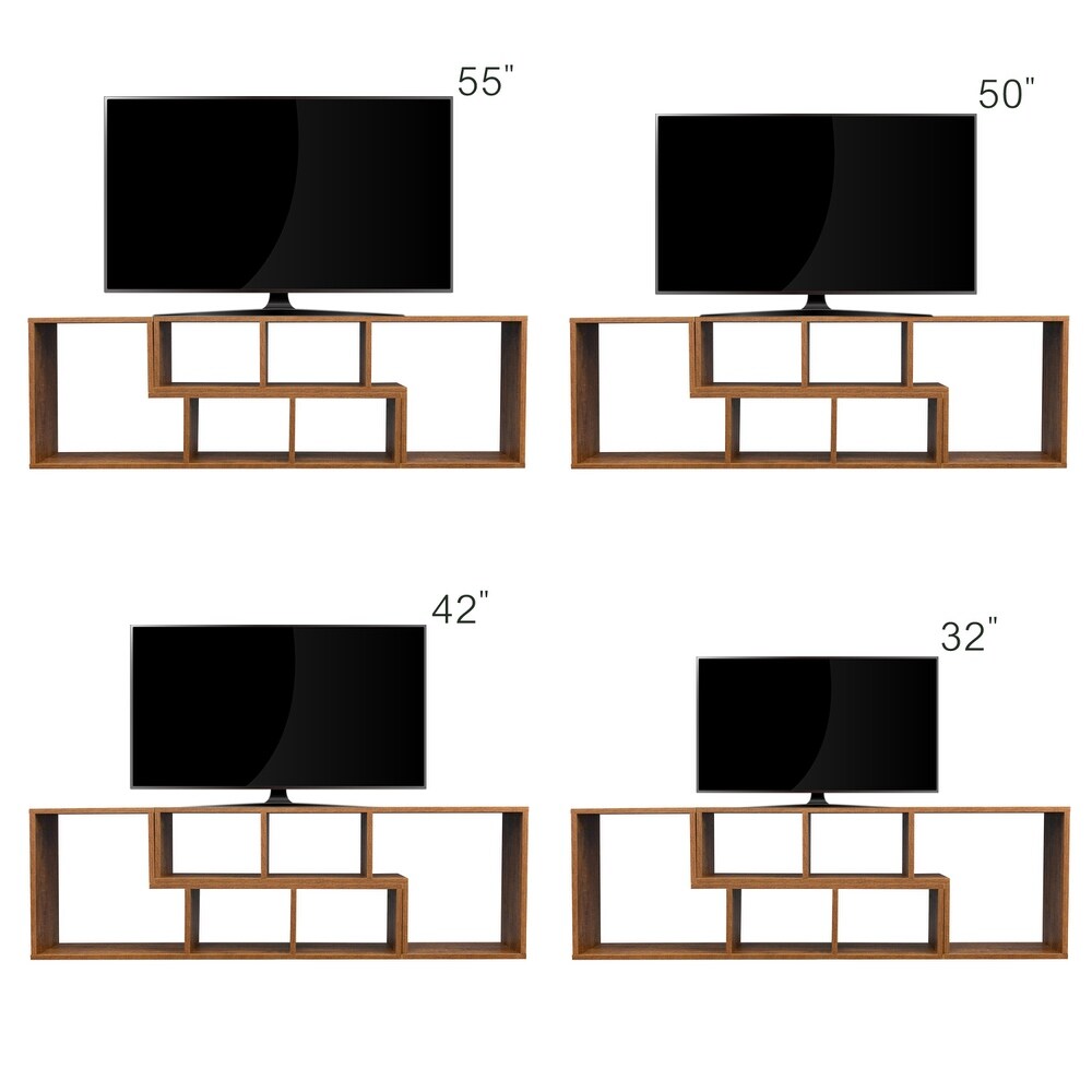 Double L Shaped TV Stand，Display Shelf