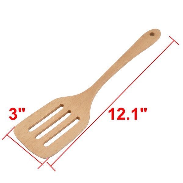 Wooden Hollow Design Cooking Ware Pancake Frying Turner Spatula - 12.1