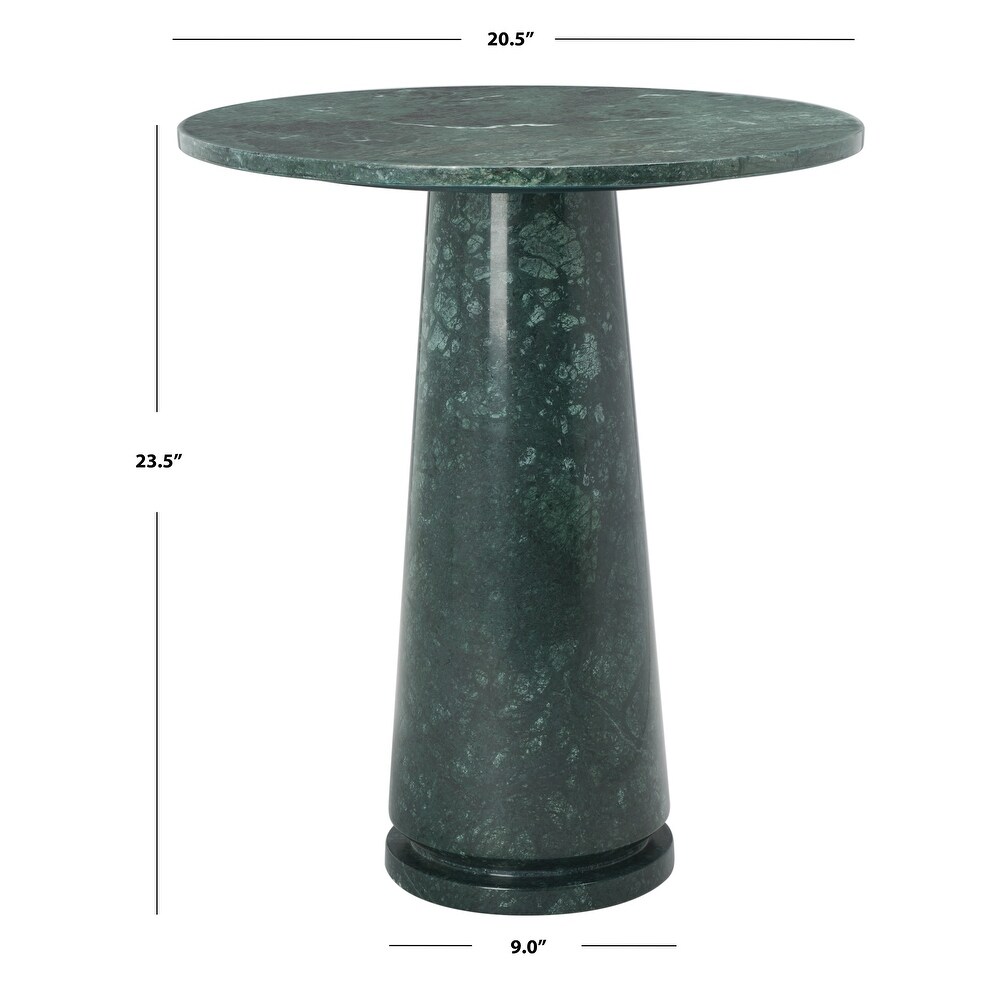 SAFAVIEH Couture Valentia Tall Round Marble Accent Table