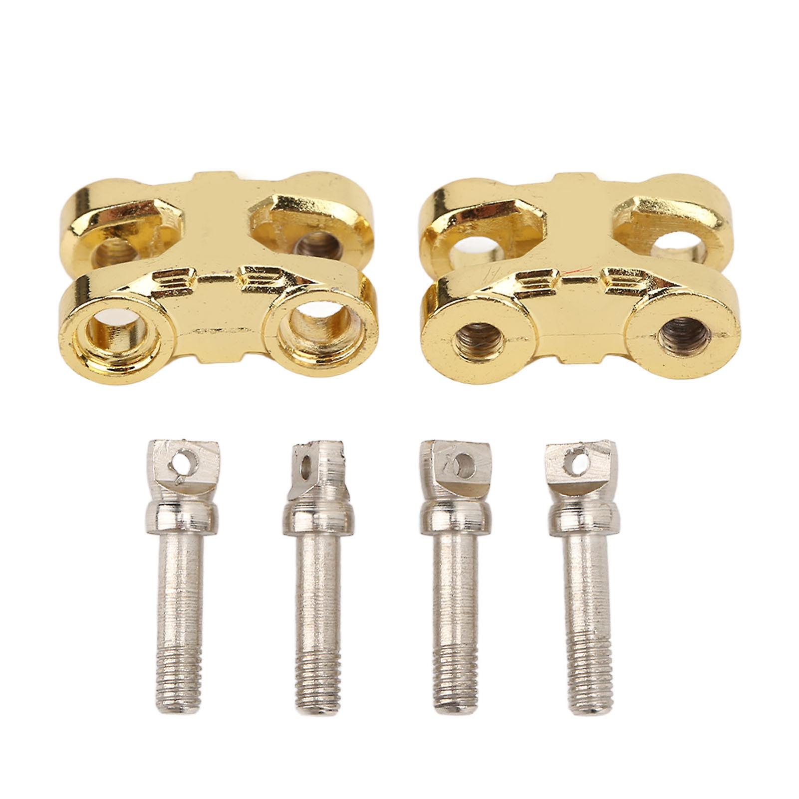 2 Sets Rc Front And Rear Bumper Tow Hooks Buckle Winch Hook For 1/10 Rc Car Upgrade Partsgold