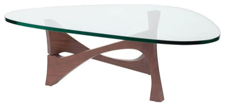 Lyric Walnut Coffee Table   Transitional   Coffee Tables   by Virgil Stanis Design  Houzz