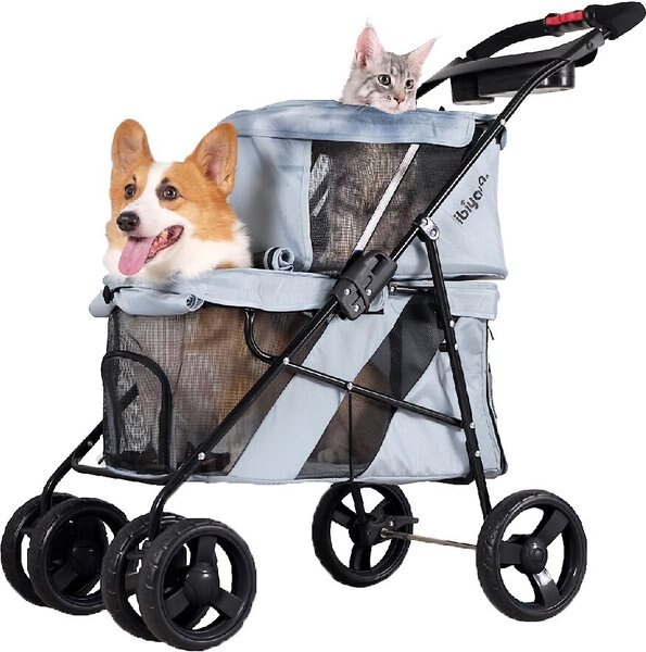 ibiyaya Double Decker Bus Dog and Cat Stroller