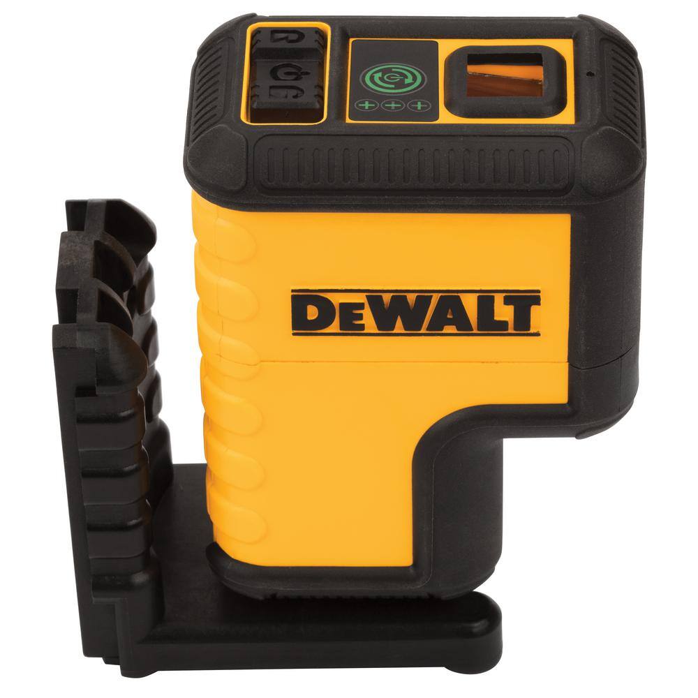 DW 120 ft. Green Self-Leveling 3-Spot Laser Level Kit and 65 ft. Laser Distance Measurer with Two AA Batteries and Case DW08302CGWDW065