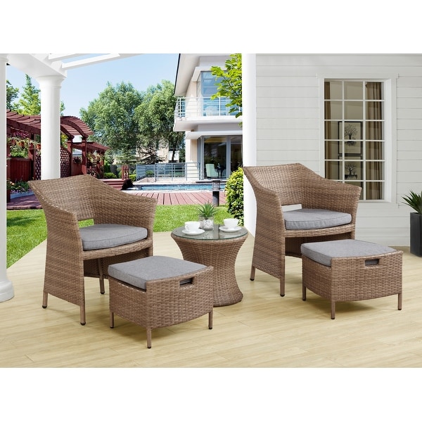 Kokoli AllWeather Wicker Conversation Set