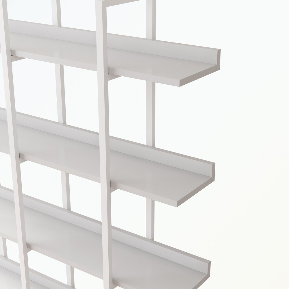 5 Tier Bookcase with Metal Frame  MDF Board