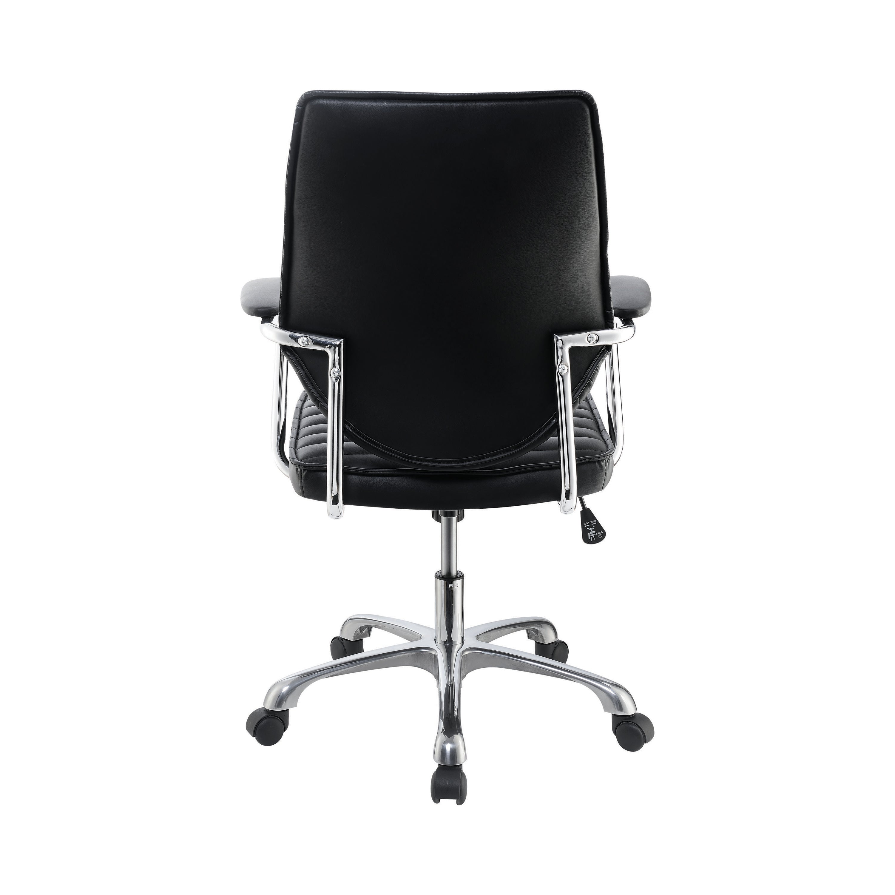 Chase Upholstered Adjustable Home Office Desk Chair Black-802269