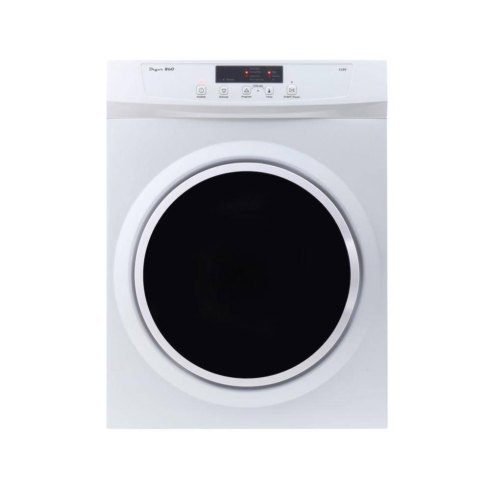 EQUATOR ADVANCED Appliances 3.5 cu.ft. 110V SensorRefresh Compact Vented Dryer White DD 860