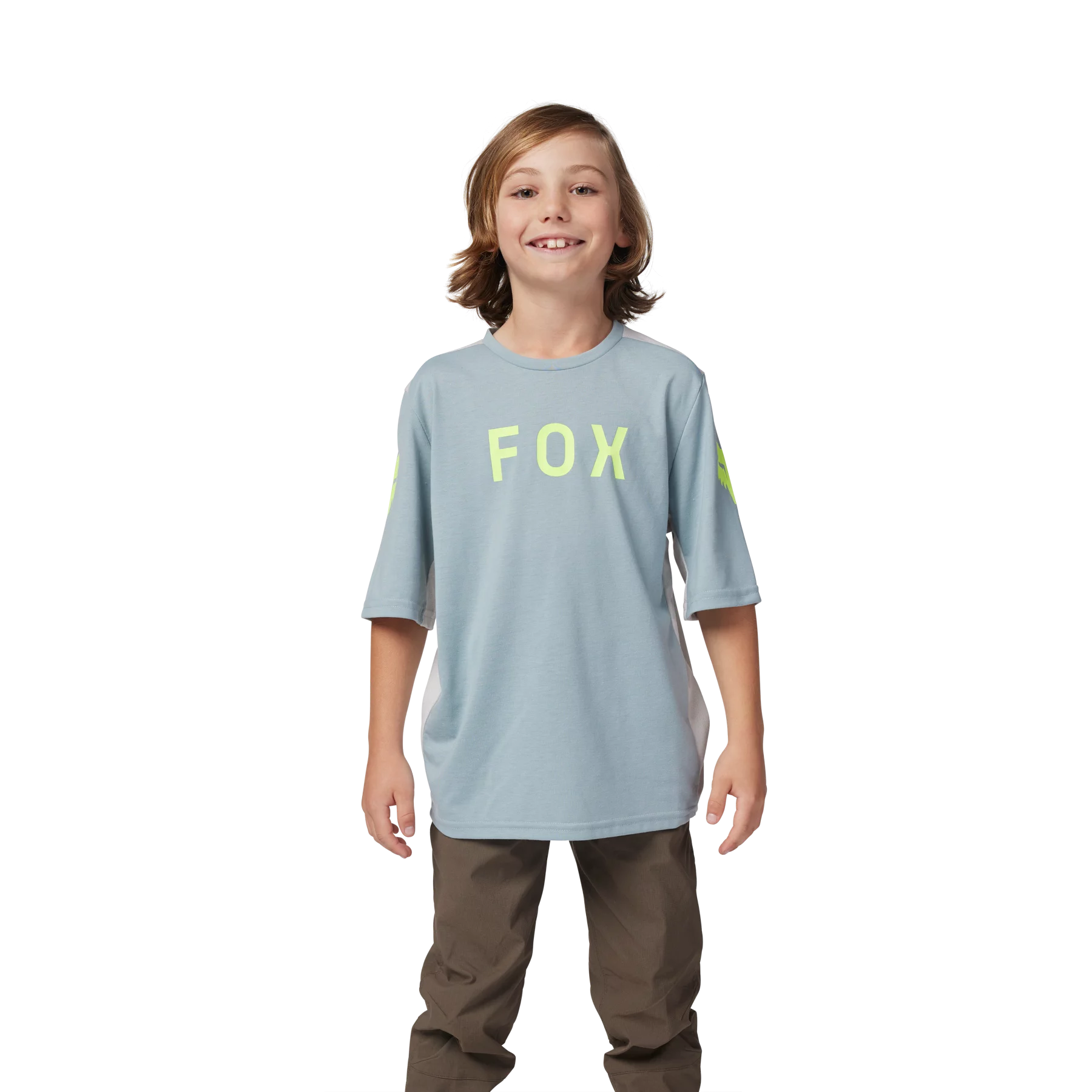 Fox Racing Ranger Short Sleeve MTB Jersey - Aviation - Youth - Gunmetal