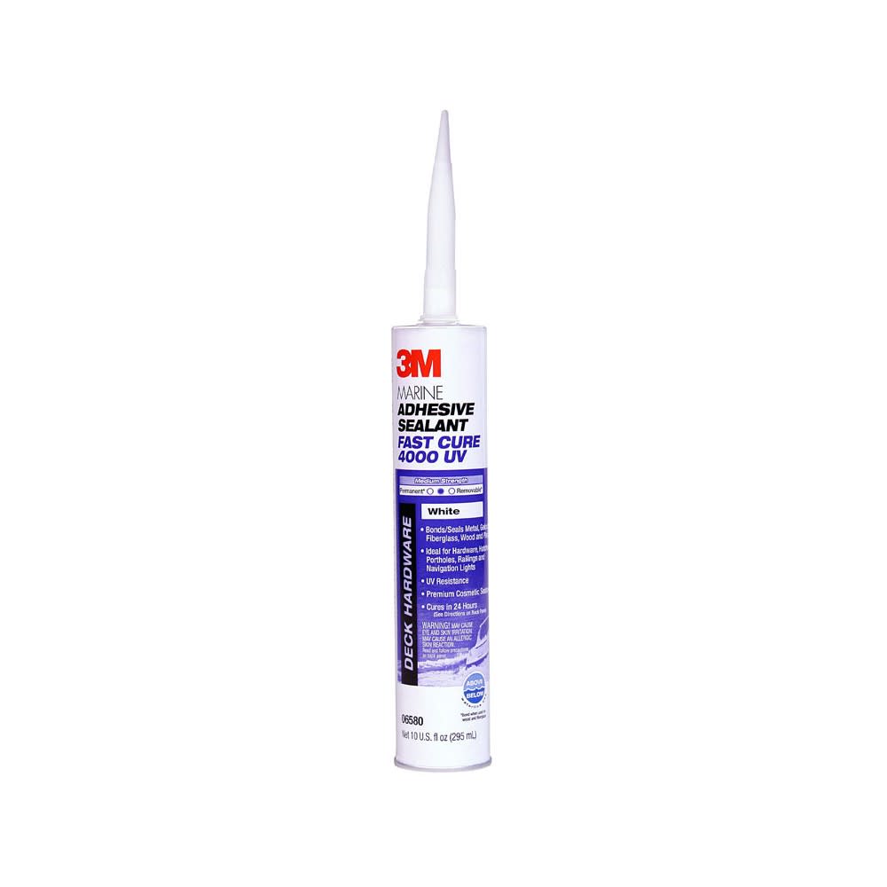 3M 10oz White 4000UV Series Marine Adhesive Sealant ;