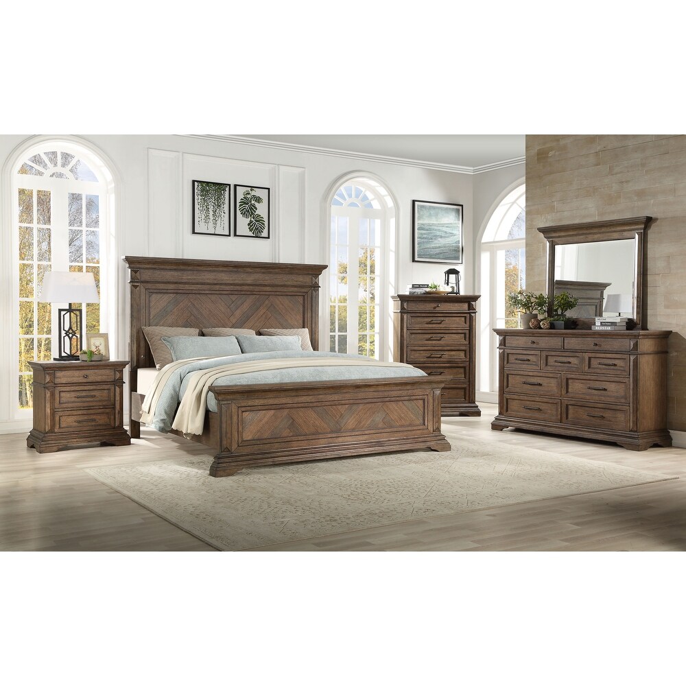 New Classic Furniture Teagan Walnut 3 Drawer Nightstand