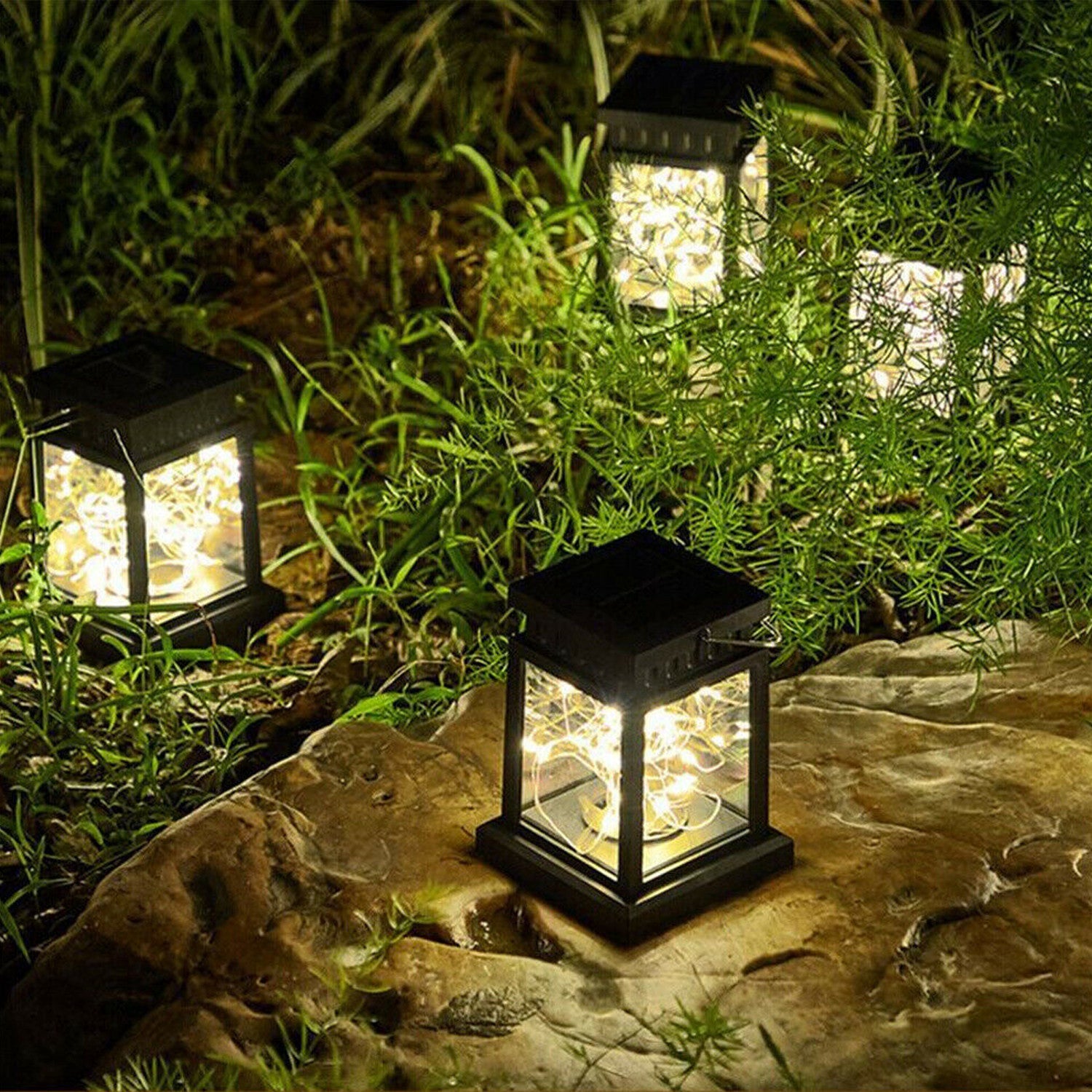 Elegant Choise Solar Lights Outdoor with Light String Waterproof Lighting for Garden Landscape