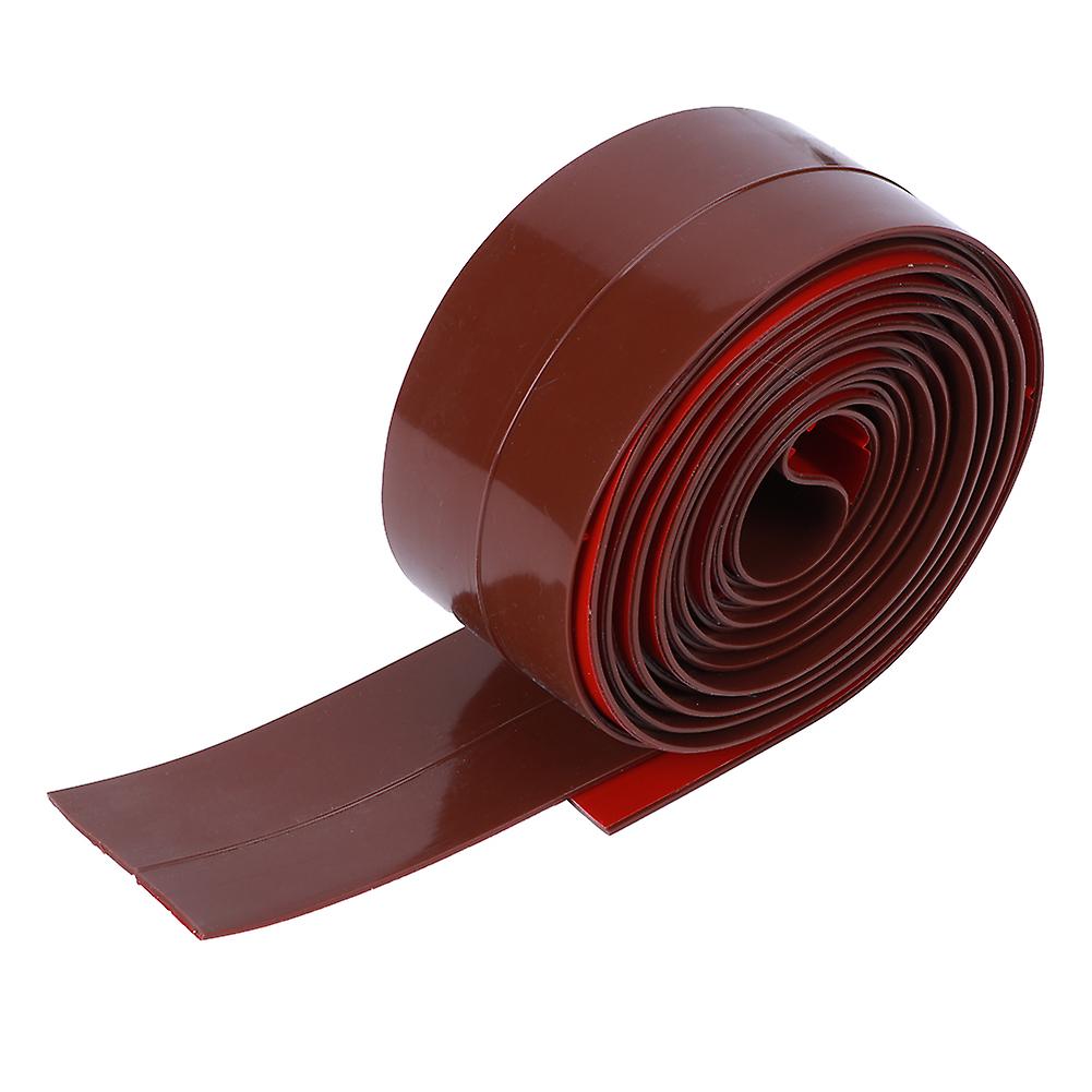 5m Glass Door Window Dust-proof Waterproof Self-adhesive Sealing Strip Sticker Dark Brown