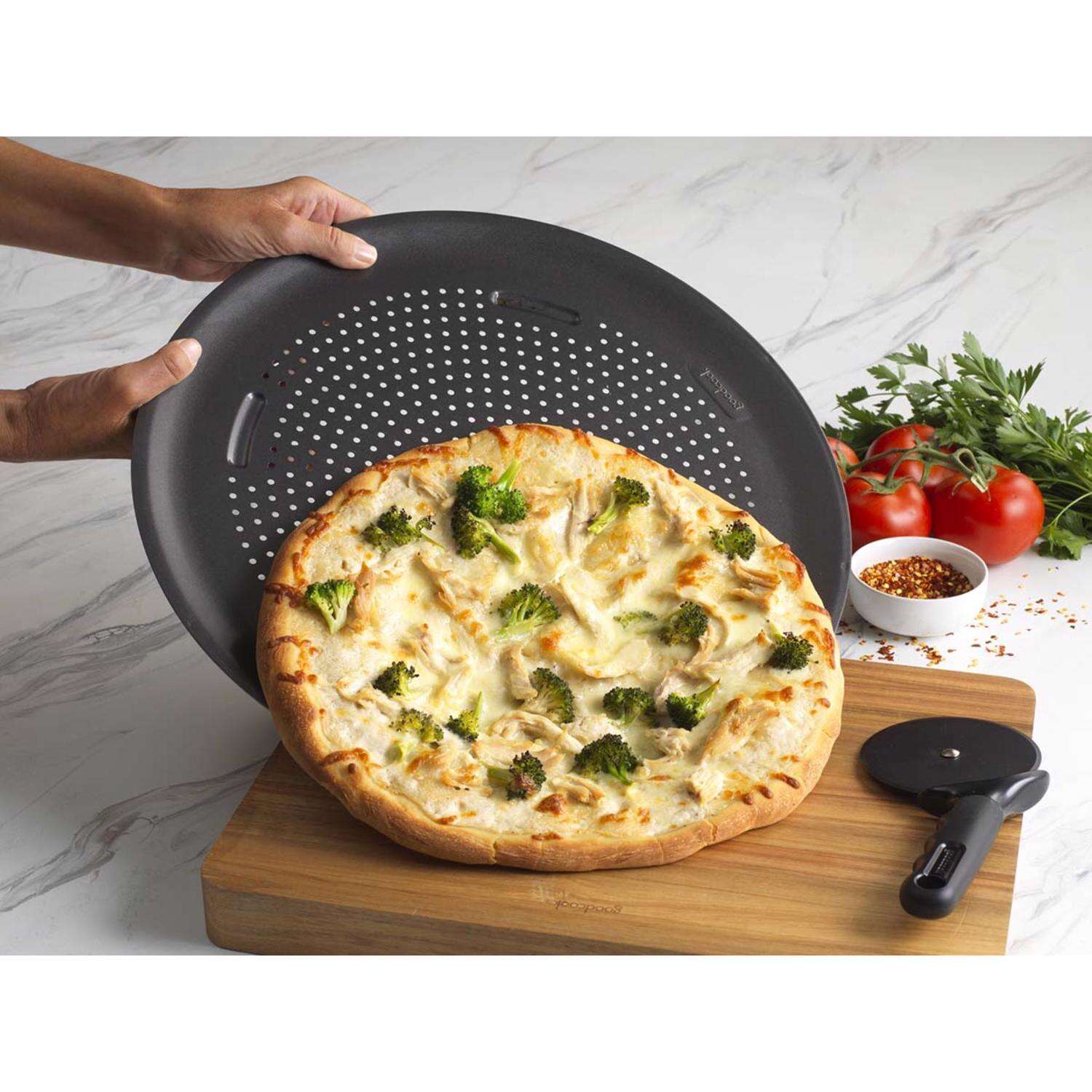 Good Cook Air Perfect 15.75 in. Pizza Pan Black 1 pc