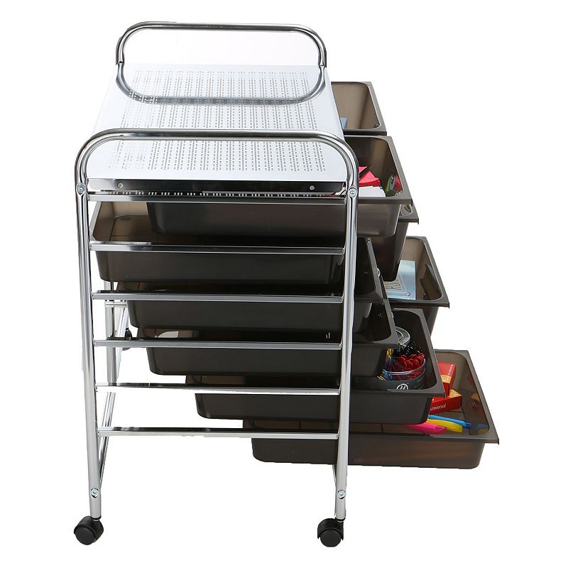 Mind Reader Storage Drawer Rolling Utility Cart