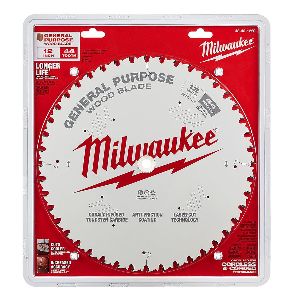 MW 12 in. 44T General Purpose Circular Saw Blade 48-40-1220 from MW