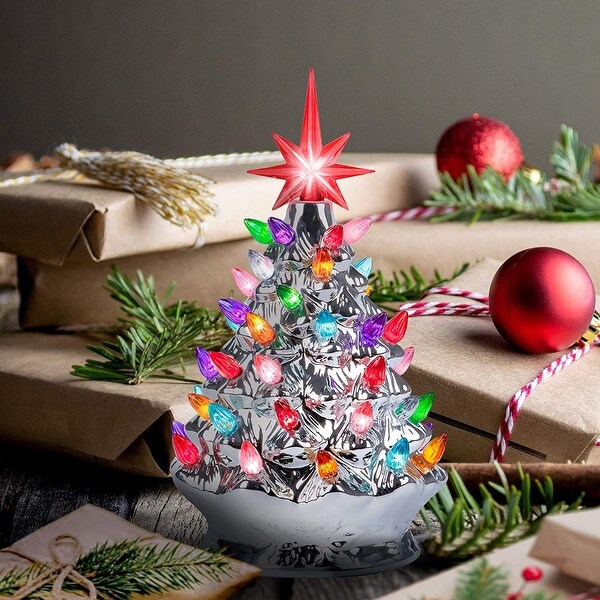 RJ Legend Cordless Hand Painted Ceramic Tree (9 Inch/ 15 Inch)