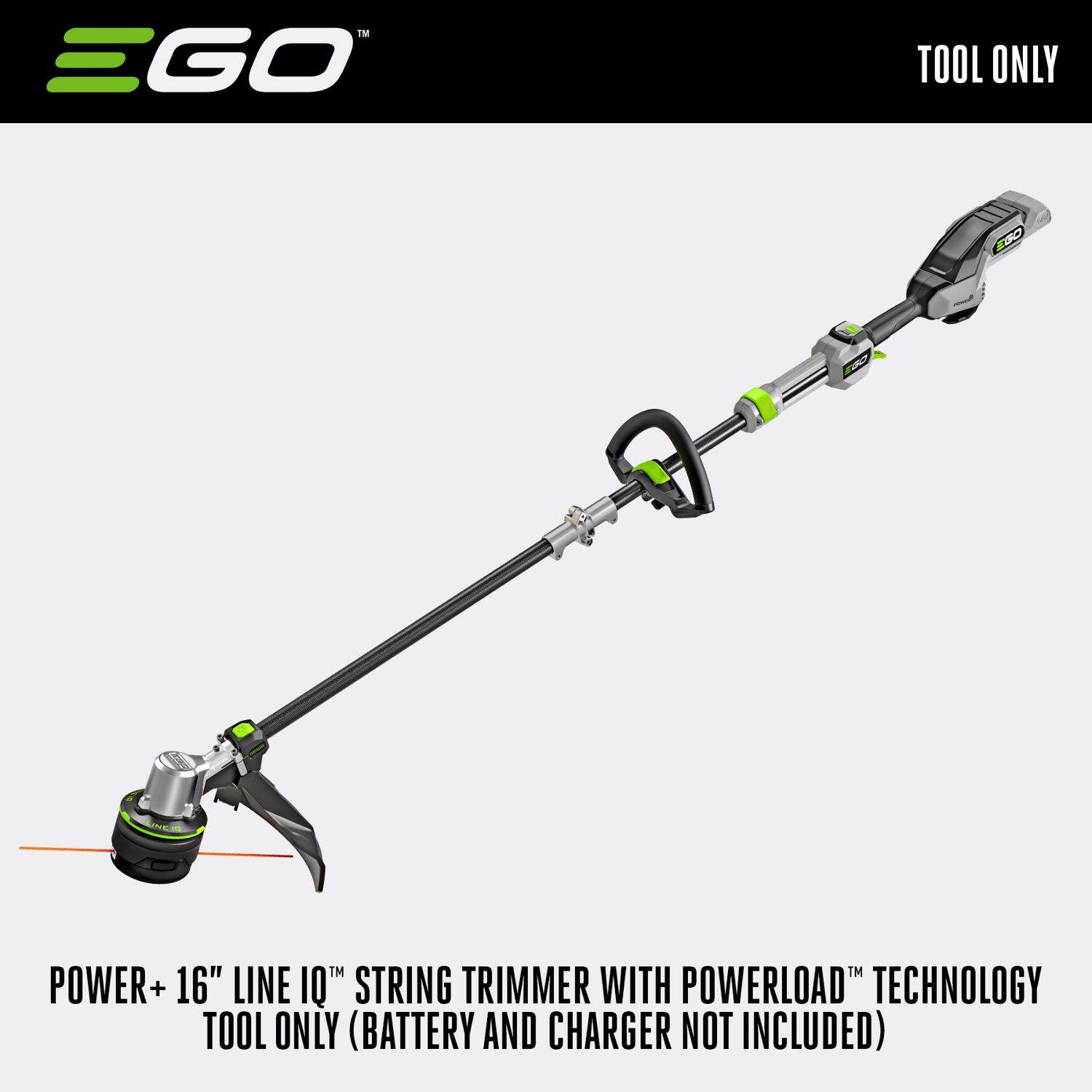 EGO Power+ Line IQ with Powerload ST1620T 16 in. 56 V Battery String Trimmer Tool Only W/ TELESCOPIC SHAFT