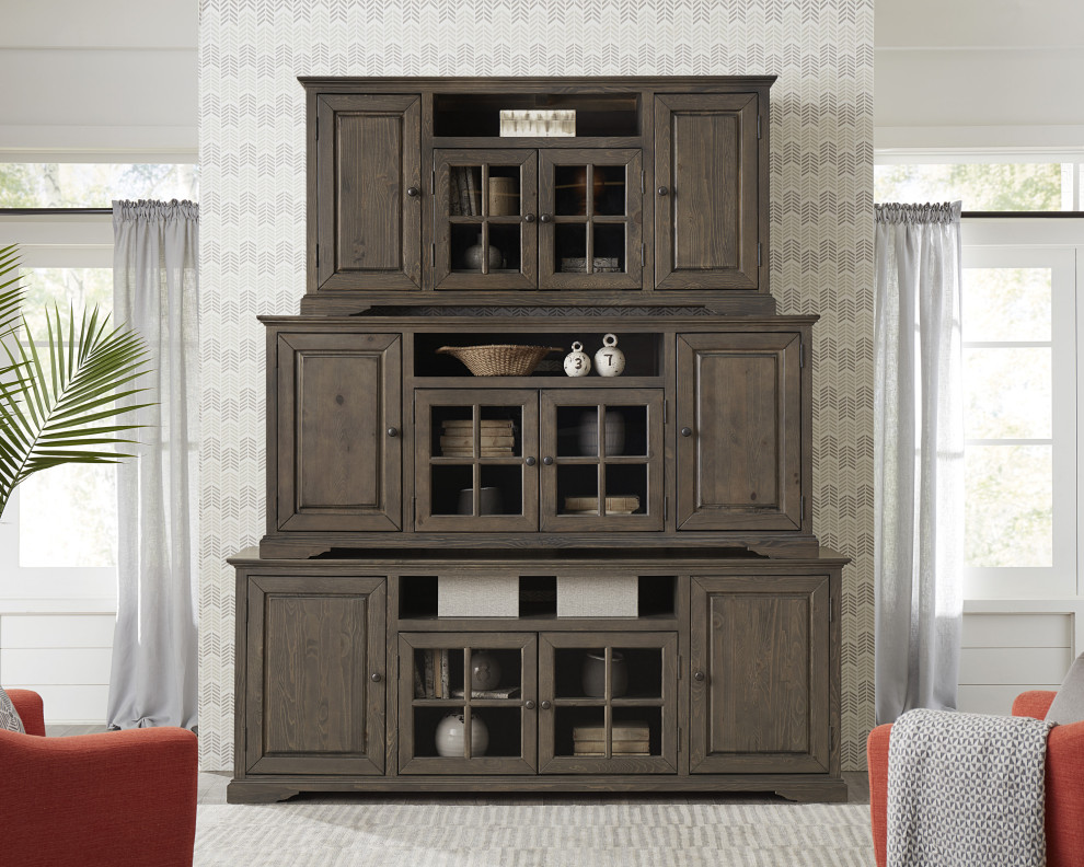 Hamilton 74 Inch Console   Transitional   Entertainment Centers And Tv Stands   by HedgeApple  Houzz