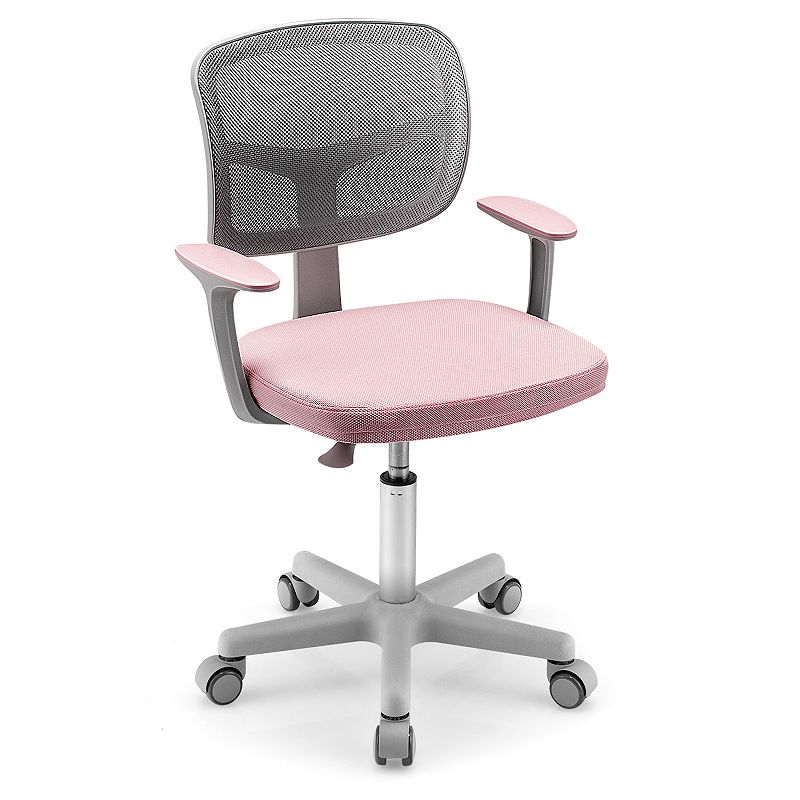 Adjustable Desk Chair with Auto Brake Casters for Kids