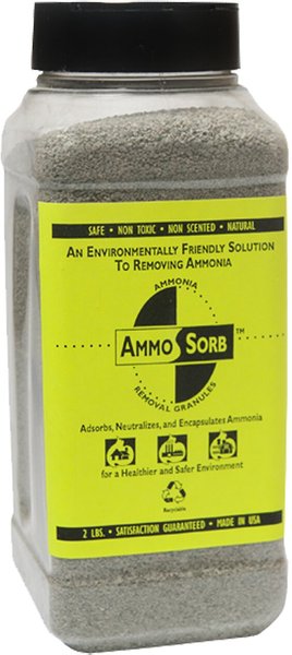 AmmoSorb Natural Ammonia Small Animal Odor Elimination Granules， 2-lb bottle