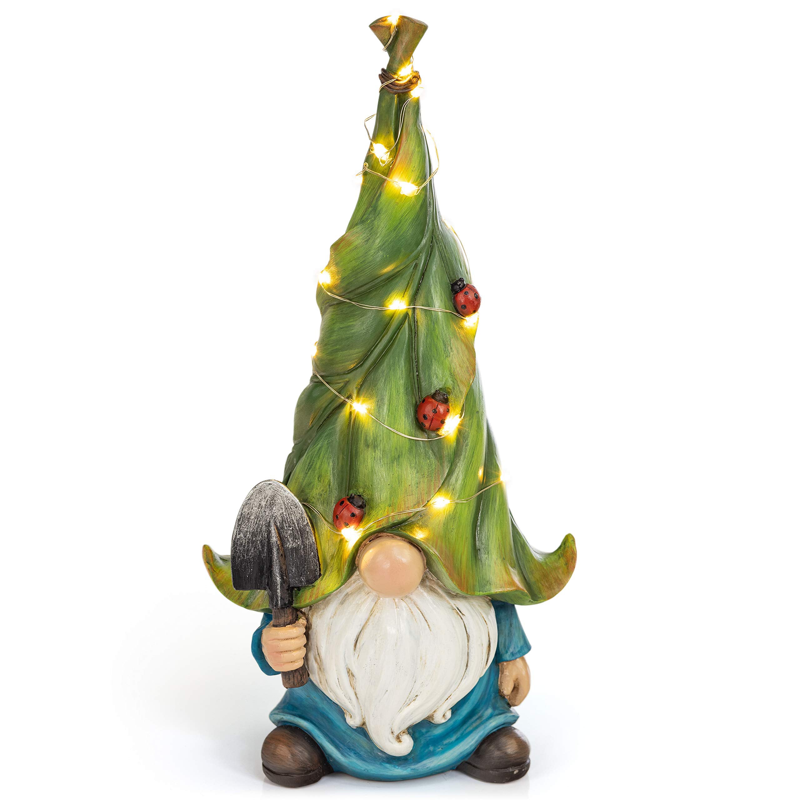 Dawhud Direct | Vp Home Whimsical Garden Statue Gnome Solar Powered Led Outdoor