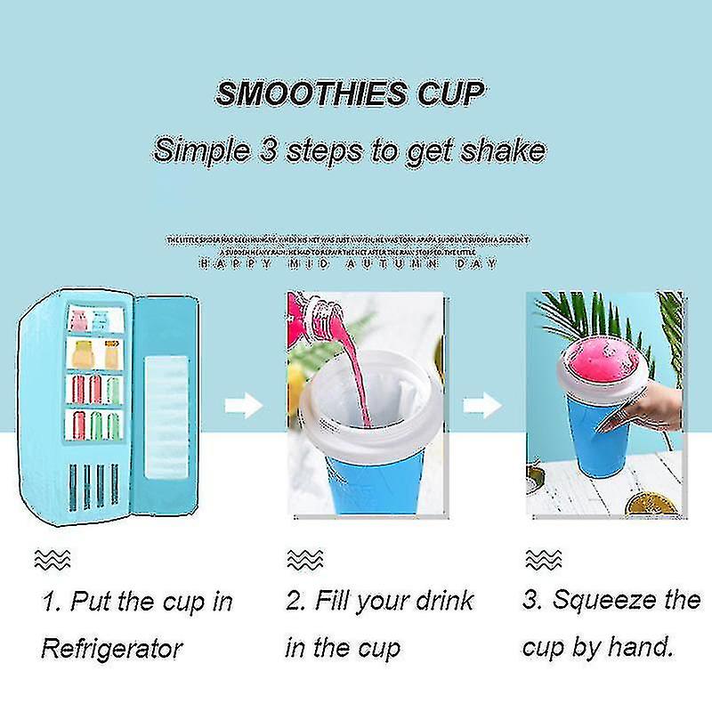 2 Pack Slush Maker Ice Cup Magic Squeeze Cup Slush Maker