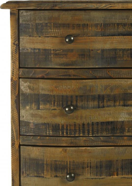 Chest of Drawers Sienna Mahogany Recycled Pine Reclaimed 6  Dr   Rustic   Accent Chests And Cabinets   by EuroLuxHome  Houzz