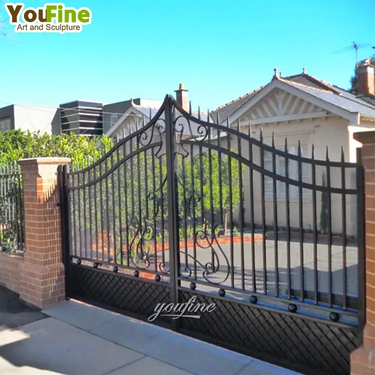 2021 Hot Sale Wrought Iron Entrance Gate Designs