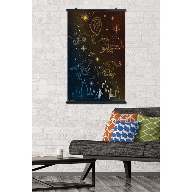 Trends International The Wizarding World Harry Potter Houses In The Stars Unframed Wall Poster Prints