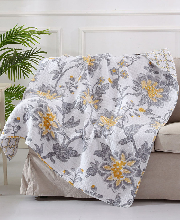 Levtex Reverie Quilted Throw， 50 x 60