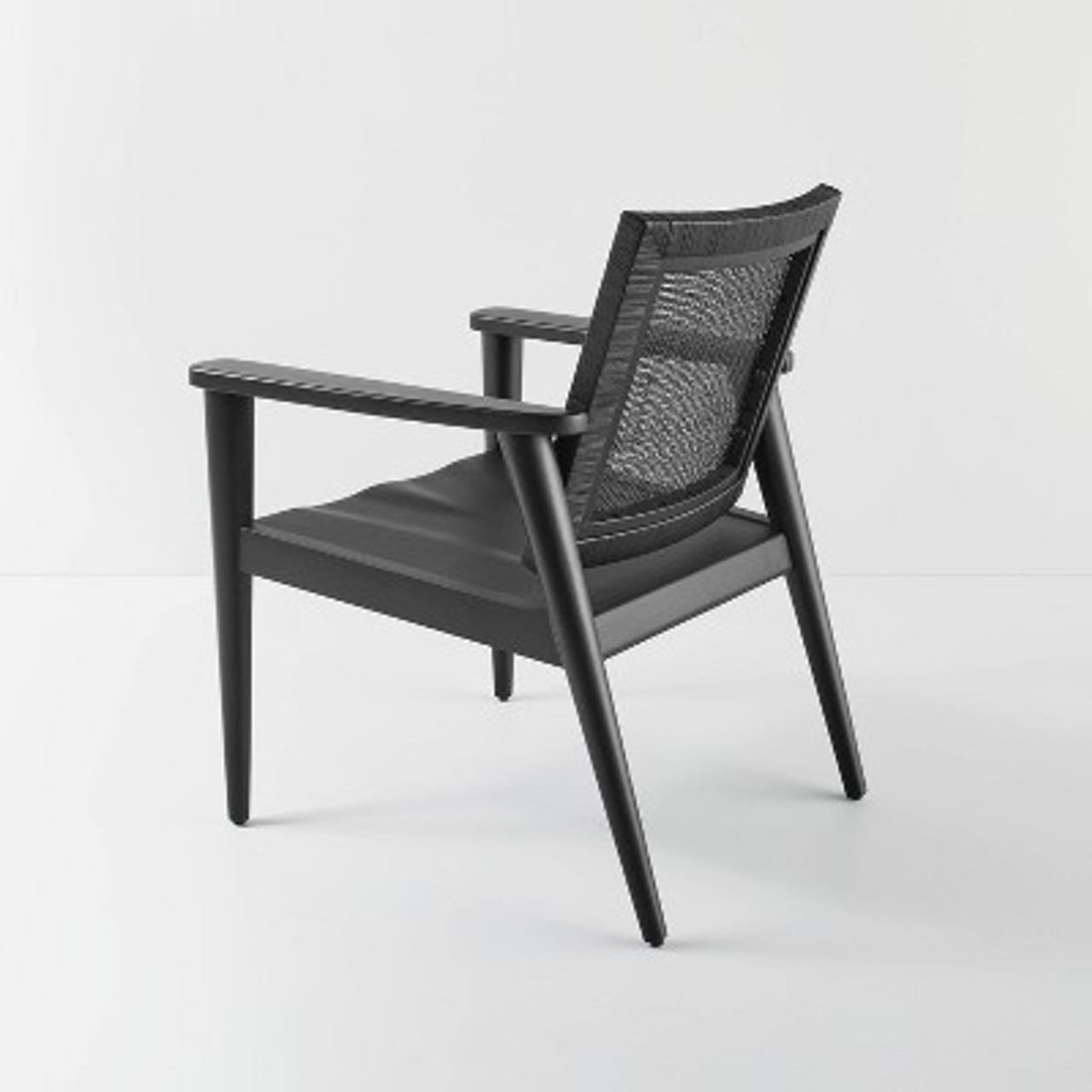 Wood with Cane Back Accent Chair Black - Hearth and Hand with Magnolia