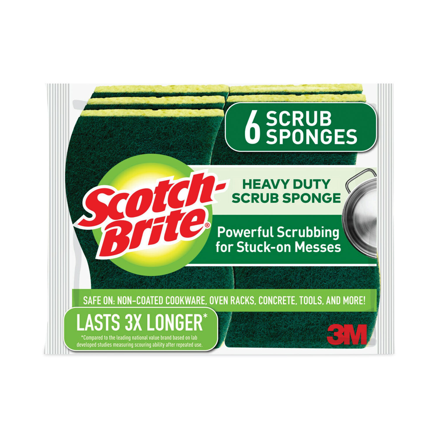 Heavy-Duty Scrub Sponge by Scotch-Briteandreg; MMM426