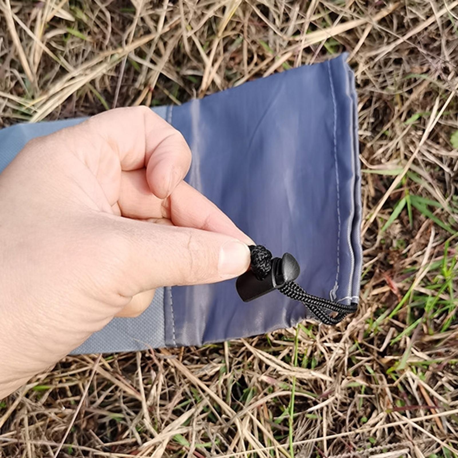 Outdoor Tent Pegs Storage Bag Organizer Tent Nail Stakes Drawstring Pouch for Backpacking Canopy Hiking Accessories Pocket - 58x13.5cm